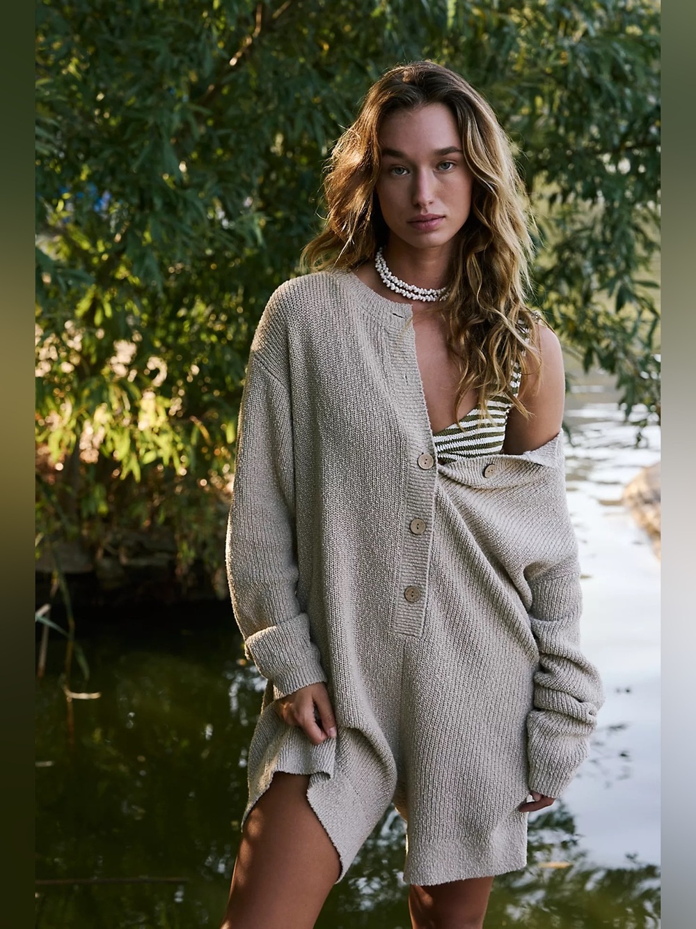 FP Beach Knit Romper | Cozy Beach Sweater Romper | Boho Loungewear
